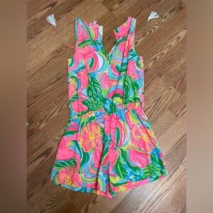 Lilly Pulitzer multi-color tropical romper size small
